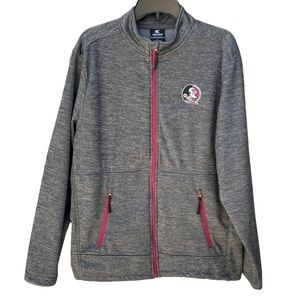 Colosseum Florida State Athletic Zip-up Fleece Gray Jacket Men’s Size L